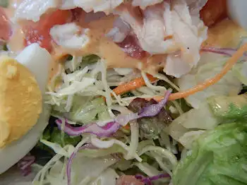 ガスト 蒸し鶏とキノコのサラダ