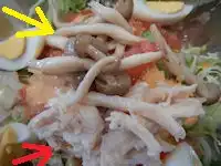 ガスト 蒸し鶏とキノコのサラダ