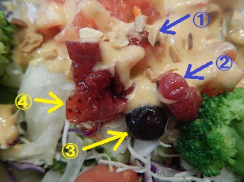 ガスト 海老とフルーツのサラダ